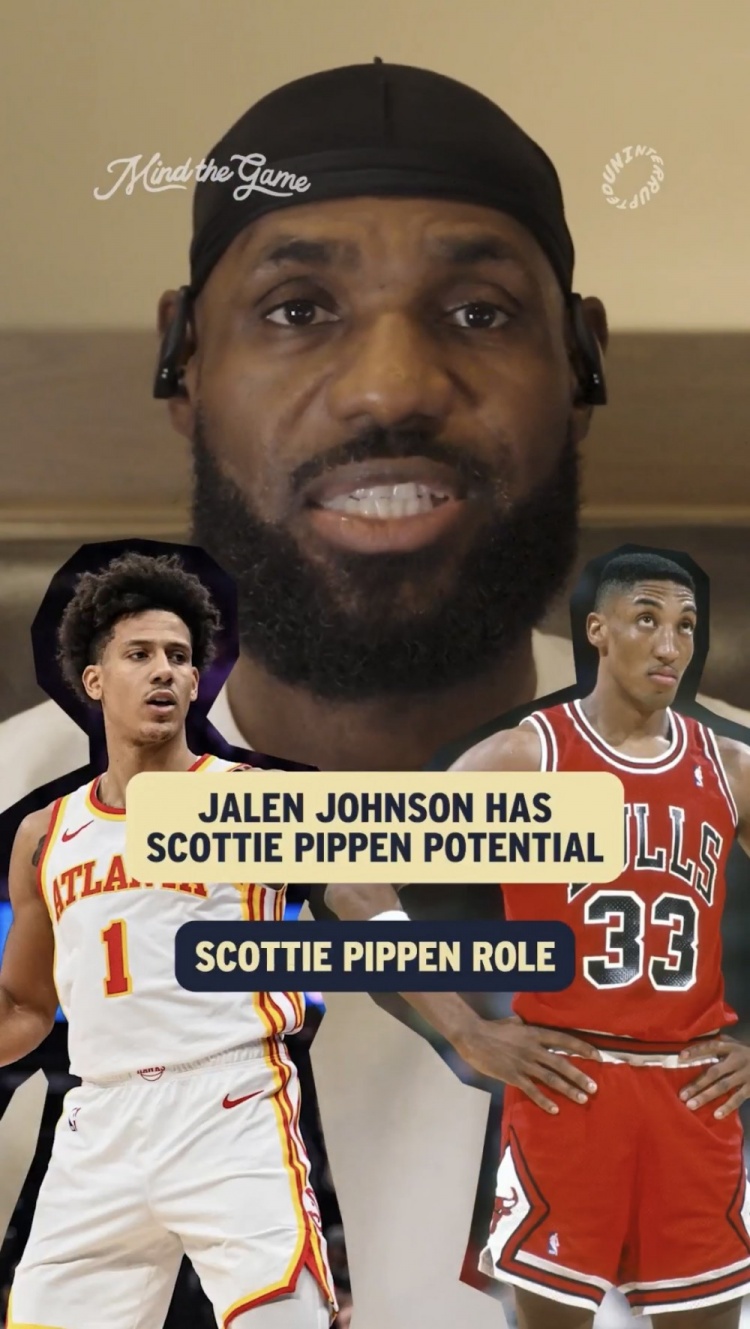 最快足球比數直播-詹姆斯：我认为杰伦·约翰逊的上限很高 今年他肯定将成为全明星